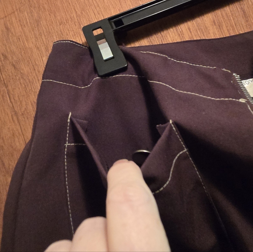 Pretty Good Brown Mini Skirt with Pockets SzM - Picture 5 of 7